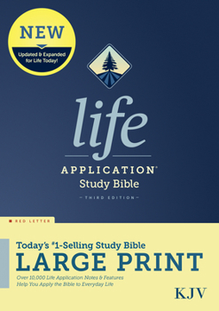 Hardcover KJV Life Application Study Bible, Third Edition, Large Print (Hardcover, Red Letter) Book