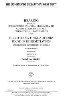 Paperback The ISIS genocide declaration: what next? Book