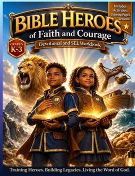 Paperback Bible Heroes of Faith and Courage: Devotional and SEL Workbook K-3 Book