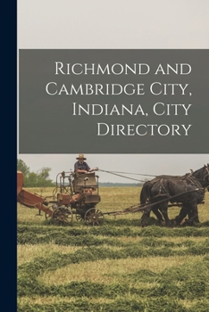 Paperback Richmond and Cambridge City, Indiana, City Directory Book