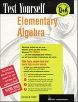 Paperback Test Yourself: Elementary Algebra Book