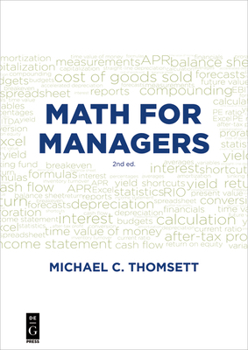Paperback Math for Managers Book