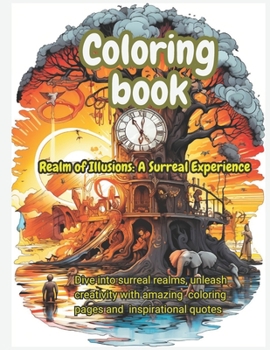 Paperback Coloring book: Realm of Illusions: A Surreal Experience Book