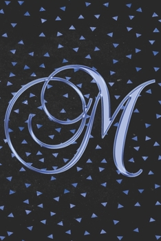 M Journal: A Monogram M Initial Capital Letter Notebook For Writing And Notes: Great Personalized Gift For All First, Middle, Or Last Names (Purple Gold Smoke Fire Swirl Print)