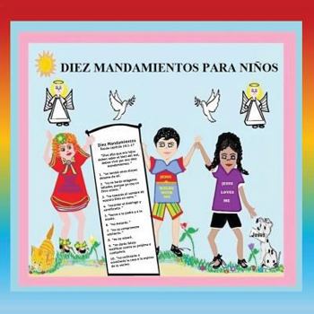 Paperback Diez Mandamientos Para Niños [Spanish] [Large Print] Book