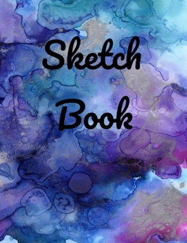 Paperback Sketch Book: : Beautiful Water Color Sketchbook for Kids or Adults with 110 Pages of 8.5" X 11" Blank Paper for Drawing, Doodling o Book