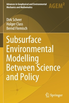 Paperback Subsurface Environmental Modelling Between Science and Policy Book