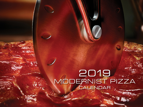 Calendar Modernist Pizza 2019 Wall Calendar Book