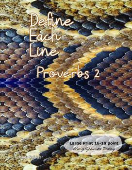 Define Each Line Proverbs 2: Large Print - 18 Point, King James Today