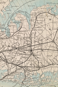 Rapid Transit Map of Kings, Queens, and Nassau Counties, Long Island : A Poetose Notebook (100 Pages/50 Sheets)
