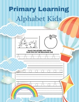 Paperback Primary learning alphabet kids: Jounal letters tracing interior. Book
