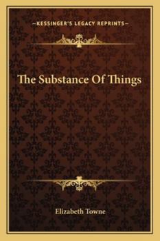 Paperback The Substance Of Things Book