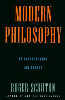 Hardcover Modern Philosophy: 8an Introduction and Survey Book