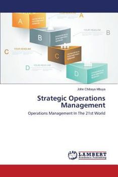 Paperback Strategic Operations Management Book