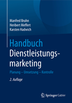 Hardcover Handbuch Dienstleistungsmarketing: Planung - Umsetzung - Kontrolle [German] Book