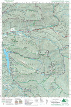Map McKenzie Bridge, or No. 620 Book