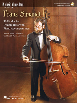 Paperback Simandl - 30 Etudes for Double Bass: Music Minus One Double Bass Book