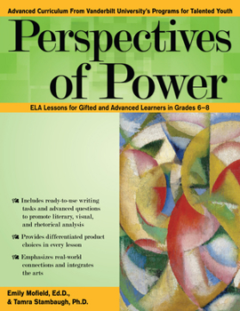 Paperback Perspectives of Power: Ela Lessons for Gifted and Advanced Learners in Grades 6-8 Book