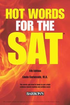Paperback Hot Words for the SAT Ed Book