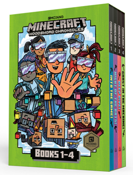 Hardcover Minecraft Woodsword Chronicles Box Set Books 1-4 (Minecraft) Book