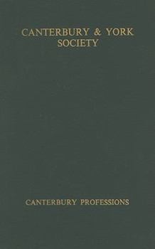 Hardcover Canterbury Professions Book