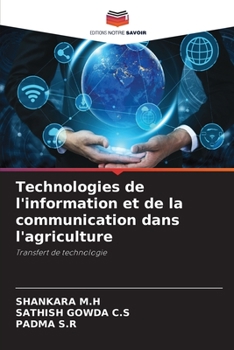 Paperback Technologies de l'information et de la communication dans l'agriculture [French] Book