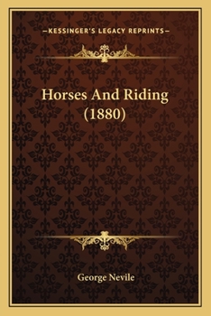 Paperback Horses And Riding (1880) Book
