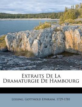 Paperback Extraits de la dramaturgie de Hambourg [French] Book