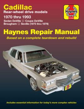 Hardcover Cadillac Rear Wheel Drive 1970-93 Book