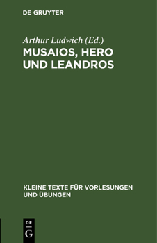 Hardcover Musaios, Hero und Leandros [German] Book