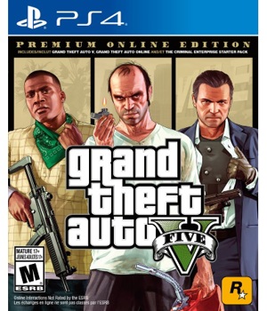 Game - Playstation 4 Grand Theft Auto V: Premium Online Edition Book