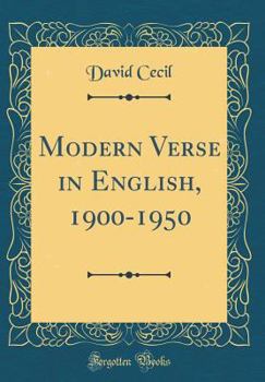 Hardcover Modern Verse in English, 1900-1950 (Classic Reprint) Book