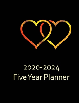 Paperback 2020-2024 Five Year Planner: Monthly Organizer And Five Year Planner Gifts - Goldenheart Book