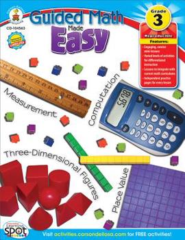 Paperback Guided Math Made Easy, Grade 3 Book