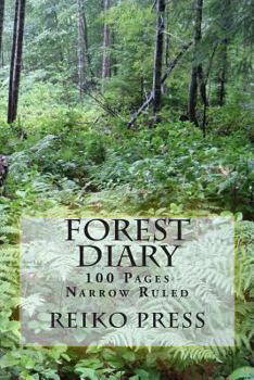 Paperback Forest Diary: 100 Pages Narrow Ruled Book