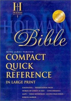 Paperback KJV Compact Quick Reference Bible (King James Version) [Large Print] Book