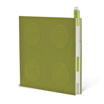 Misc. Lego 2.0 Locking Notebook with Gel Pen - Lime Book
