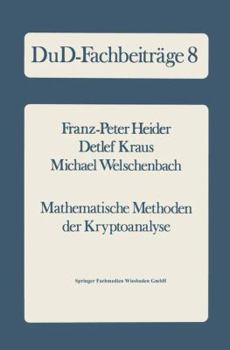 Paperback Mathematische Methoden Der Kryptoanalyse [German] Book