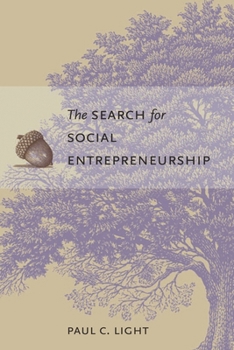 Paperback Search for Social Entrepreneurship Book