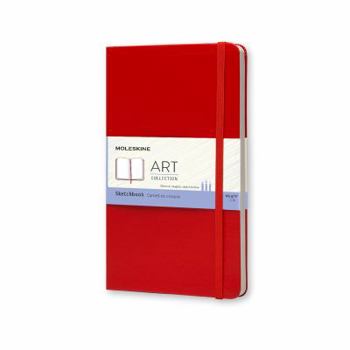 Hardcover Moleskine Art Plus Sketchbook, Large, Plain, Red, Hard Cover (5 X 8.25) Book