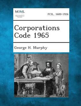 Paperback Corporations Code 1965 Book