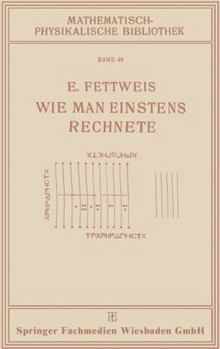 Paperback Wie Man Einstens Rechnete [German] Book