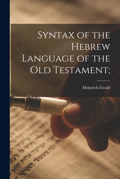 Paperback Syntax of the Hebrew Language of the Old Testament; Book