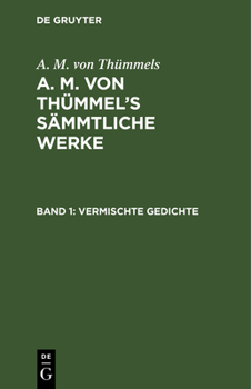 Hardcover Vermischte Gedichte [German] Book