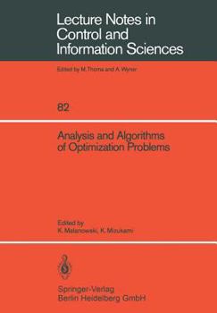 Paperback Analysis and Algorithms of Optimization Problems Book
