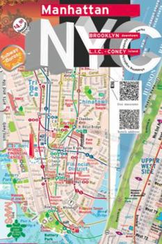 Map TerraMaps NYC Manhattan Street and Subway map - Waterproof - AR augMENTED reaLITY Book