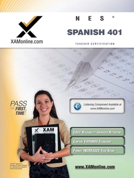 Paperback NES Spanish 401 Teacher Certification Test Prep Study Guide Book