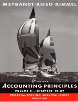 Paperback Accounting Principles, Chapters 14-27, Problem-Solving Survival Guide Book