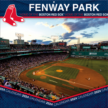 Calendar Boston Red Sox Fenway Park 2024 12x12 Stadium Wall Calendar Book