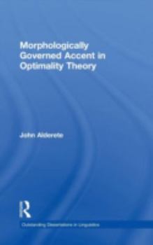 Hardcover Morphologically Governed Accent in Optimality Theory Book